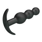 Черный анальный вибростимулятор Sidney - 10,9 см.