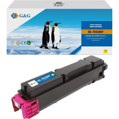 Тонер-картридж G&G, аналог Kyocera TK-5380Y для ECOSYS PA4000/MA4000 желтый (10k)