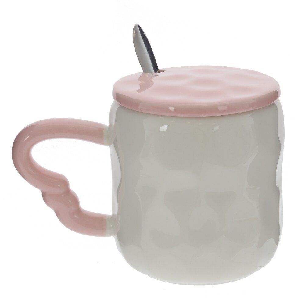 GAEM Кружка с крышкой и ложкой, L13,5 W8,3 H10 см