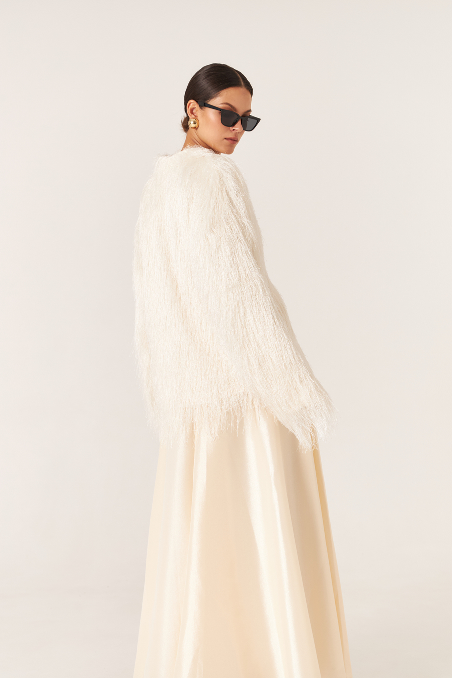 Кардиган из бахромы