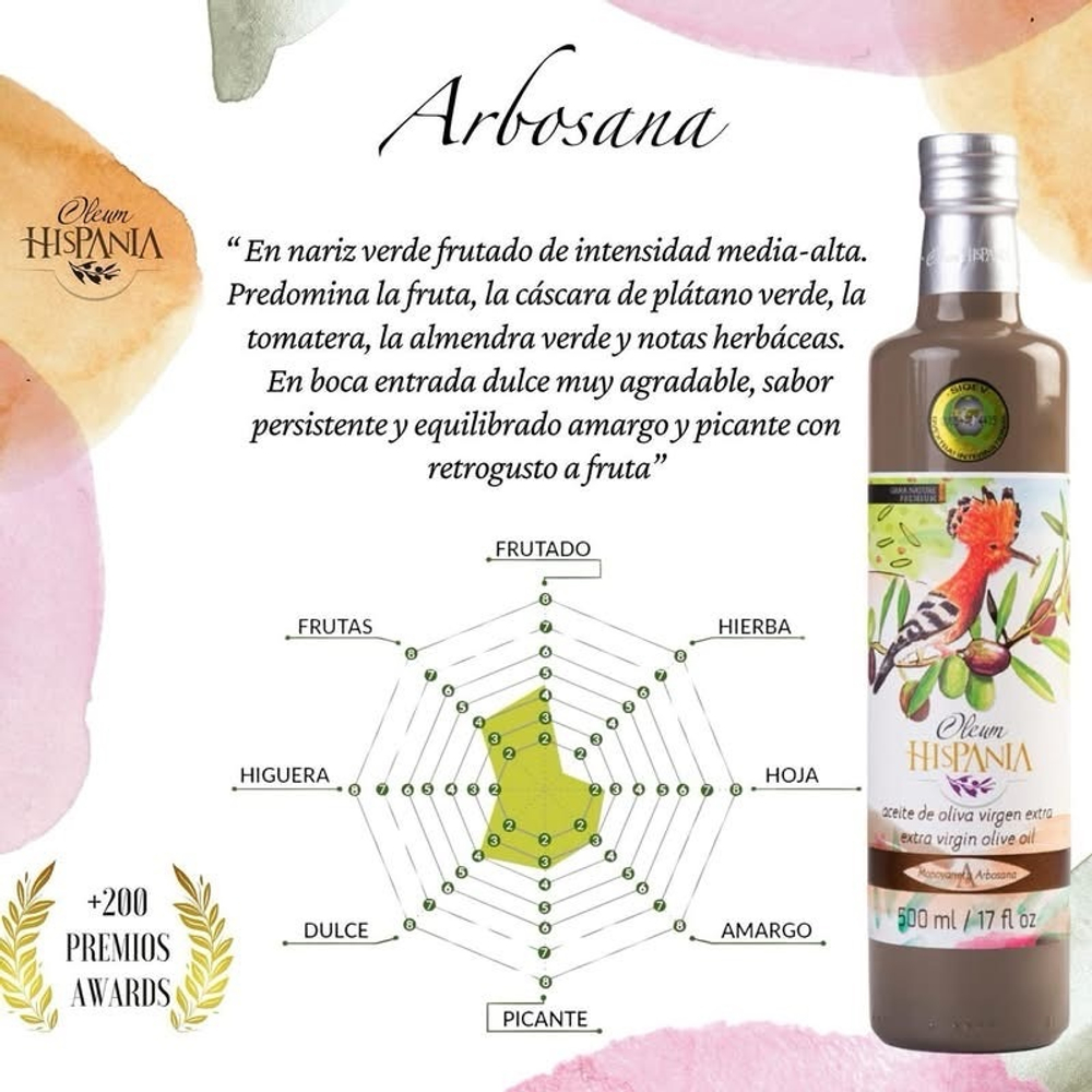 Оливковое масло ДЛЯ ДЕТЕЙ нерафинированное Hispania Little Almazara 0,5л, Испания