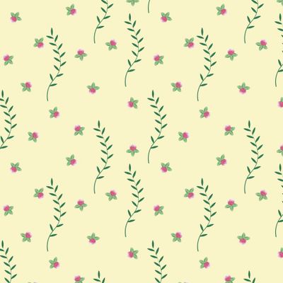 Клевер цветок веточка желтый