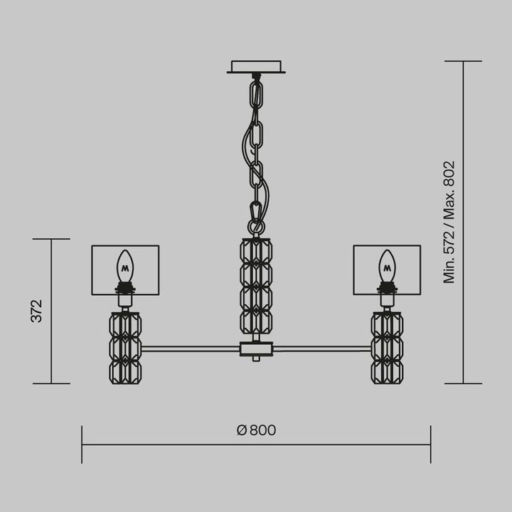 Подвесная люстра Maytoni Talento DIA008PL-07CH