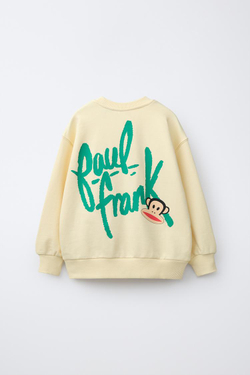 ZARA ТОЛСТОВКА PAUL FRANK™, ВАНИЛЬНЫЙ