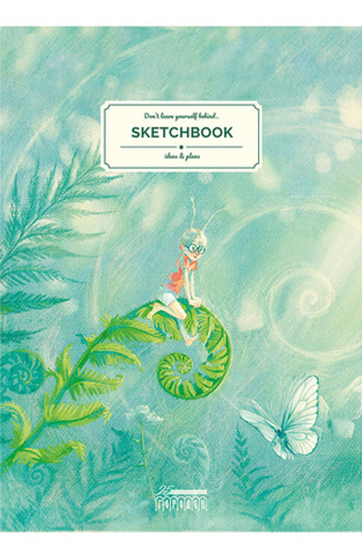 Блокнот (скетчбук) «Девочка из ракушки: Полет бабочки»