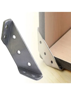 Треугольный кронштейн 8 шт. с демпферами 48 шт.Толщина 1,2 мм,Комплект угловых стяжек для кровати,нержавеющая сталь