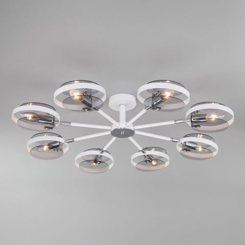 Умный потолочный светильник в стиле лофт 70121/8 белый Smart