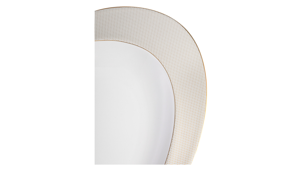 Блюдо овальное 38см Narumi Золотая паутина