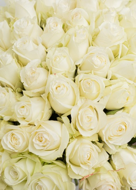 Букет из белых роз #101