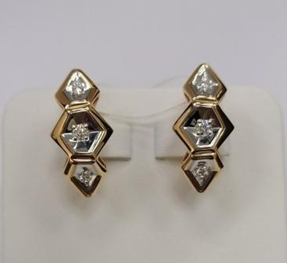 Серьги из золота с бриллиантами