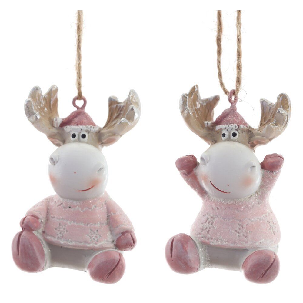 GAEM Фигурка декоративная подвесная "Олень", L4 W4 H5 см, 2в.