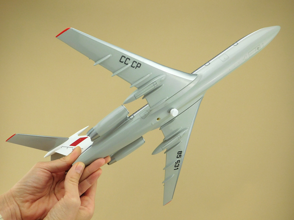 Модель самолета Ту-154М (М1:100, Аэрофлот СССР-85631)