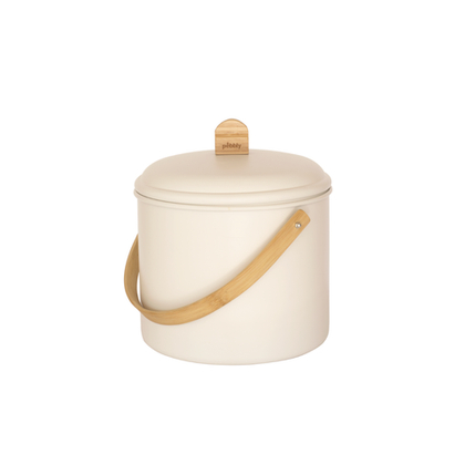 Урна для отходов кремовая, 6.6 л