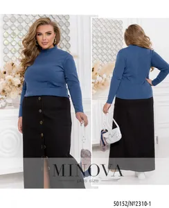 Водолазка 2310-1-джинс Minova