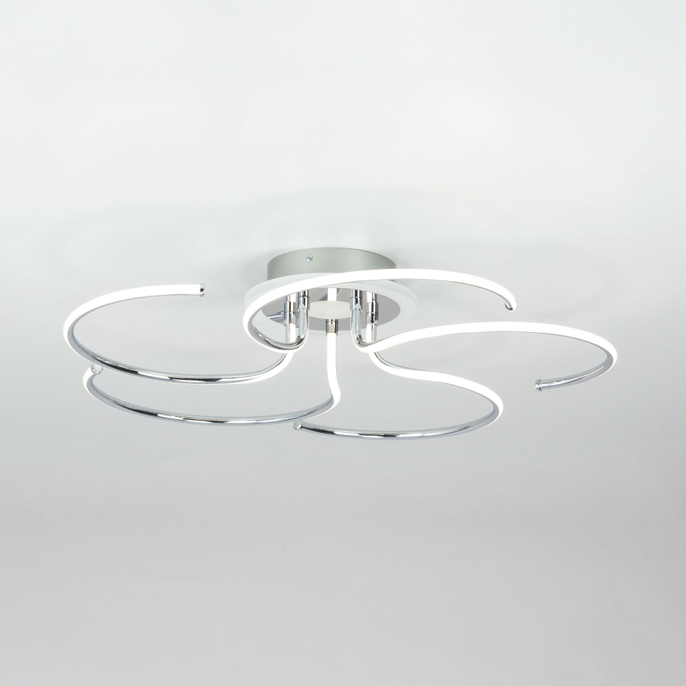 Citilux Джемини CL229251E LED RGB Люстра с пультом Хром