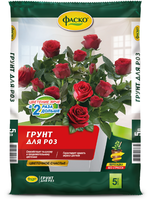 ГРУНТ ФАСКО ЦВЕТОЧНОЕ СЧАСТЬЕ Д/РОЗ 5Л