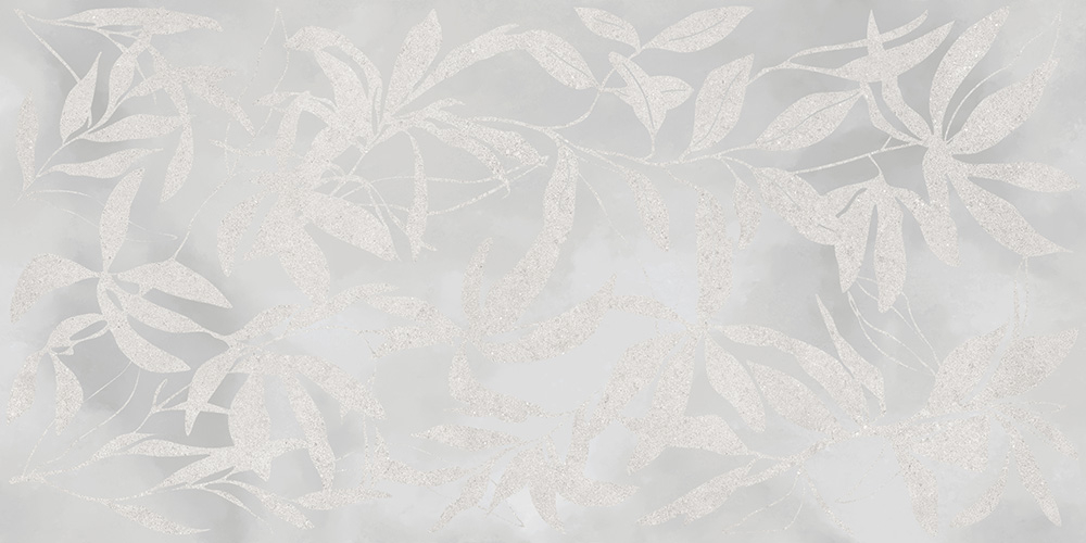 60x120 ArtWall Цветы Серый Матовый Ректификат