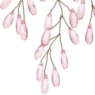 Ветка декоративная «Волшебство ночи» 20 см, Розовый