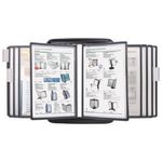 Демосистема настенная Brauberg, с 10 панелями, серая