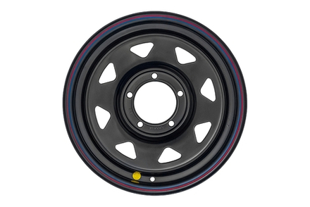 Диск усиленный УАЗ стальной черный 5x139,7 7xR15 d110 ET-19 (треугольник)