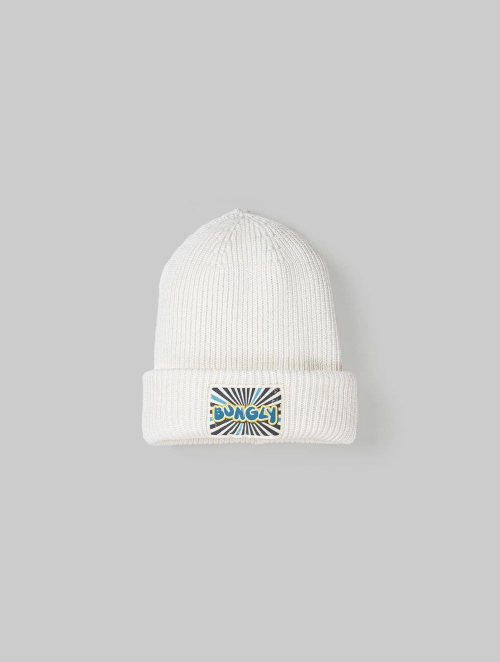 Шапка из смесовой шерсти "Молоко" с принтом