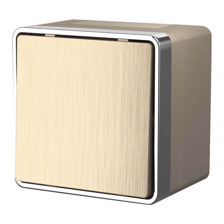 Выключатель Werkel одноклавишный влагозащищенный Gallant шампань рифленый W5010210 4690389164026