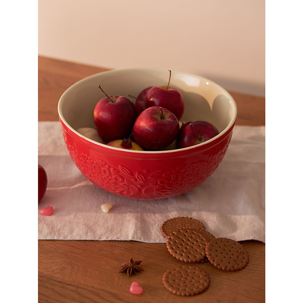 Миска для смешивания Birds of Paradise, 4,2 л, красная