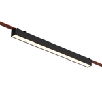 DK5577-BK Cветильник для трека-ремня Belty, серия Linear, со светодиодом, L642*W40*H45мм, 48V DC, 24W, RA90, 120°, 3000K, IP20, черный, алюминий