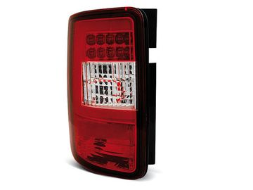 Задние фонари red white led bar для VW Caddy