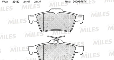 MILES - E110005-MLS - Brake Pad Set, disc brake