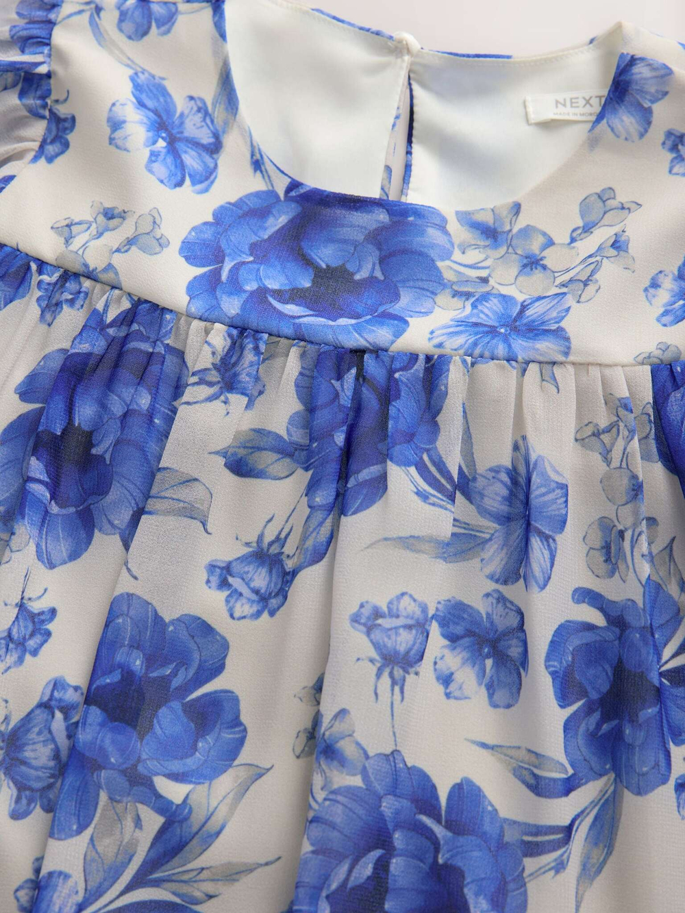 Платье для девочки Next AW4-617, Синий, Белый