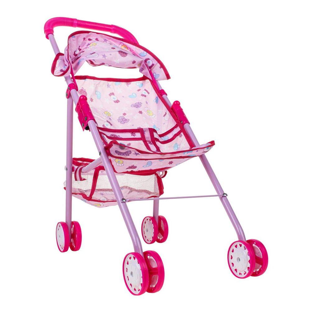 Коляска для кукол сидячая, пакет 3288-4（浅紫）