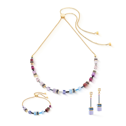 Серьги Coeur de Lion Purple-Blue 3030/21-0807