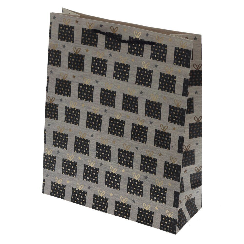 GAEM Пакет подарочный (бумага 210г/м2, блок 12шт), L26 W10 H32 см, 4в.