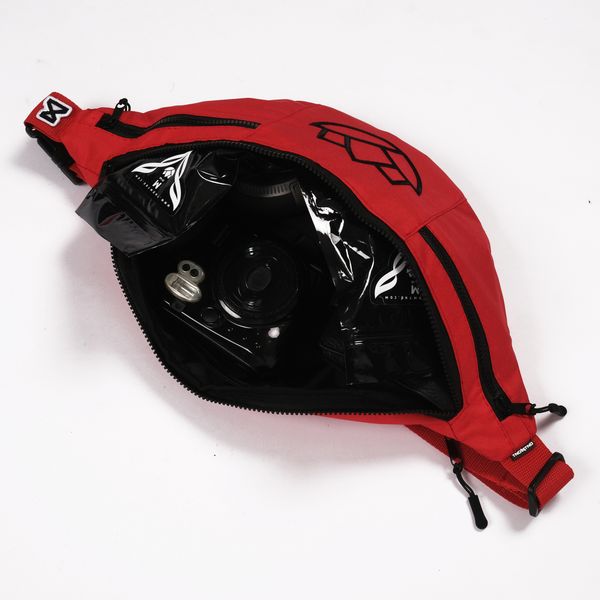 Сумка поясная Black Lotus Красная - фото 7