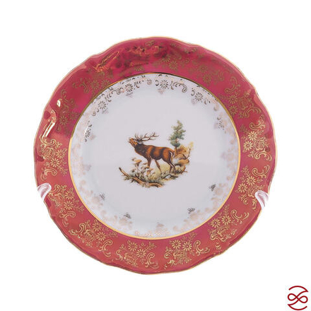Набор тарелок Repast Охота красная Мария-тереза 19 см (6 шт)
