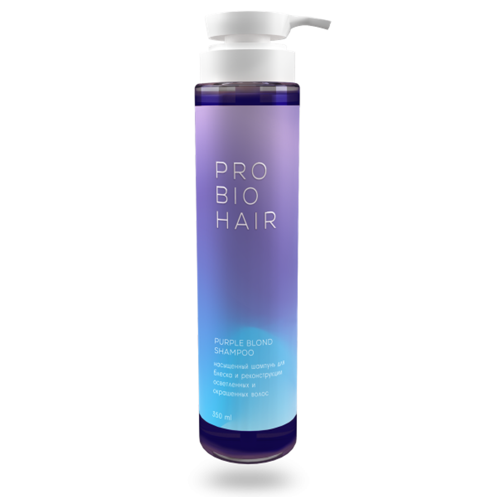 PRO BIO HAIR PURPLE BLOND SHAMPOO, оттеночный шампунь для осветленных волос, 350 мл, Levrana