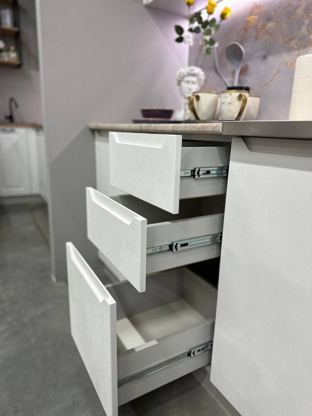 Кухня "Тренто" (Штукатурка белая), ДСВ-Мебель, г. Пенза