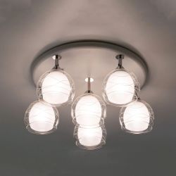 Citilux Самба CL158161 Люстра с поворотными плафонами Белая Хром