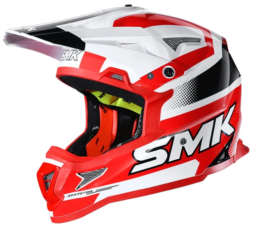 Шлем SMK ALLTERRA X-THROTTLE, цвет красный/белый (M)