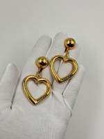 Клипсы с подвесками в виде сердец Moschino