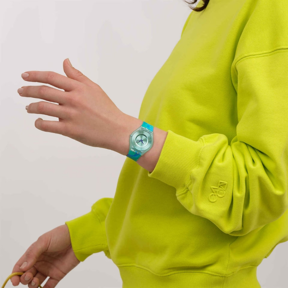 PARADISE BLOOM Водонепроницаемый (waterproof) 3 бар Диаметр 34,00 мм Механизм: кварцевый - SWATCH