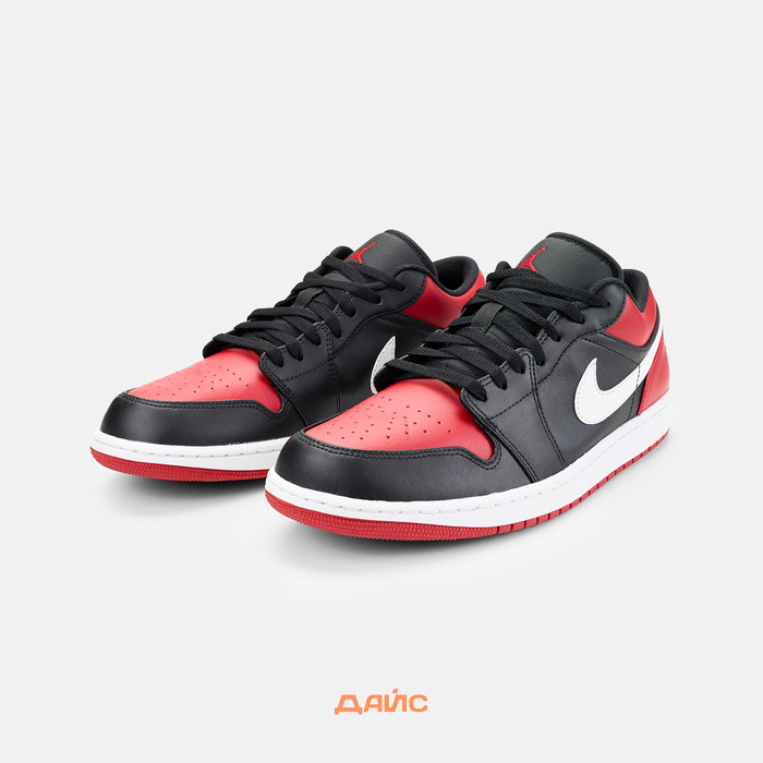 Кроссовки Jordan 1 Low Alternate Bred Toe артикул:553558-066 - купить в магазине Дайс