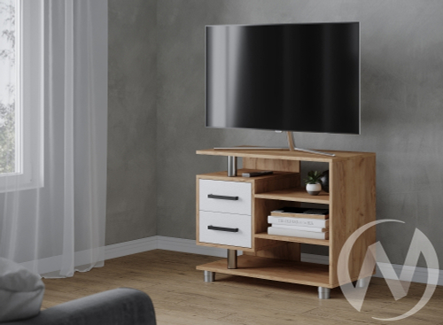 Тумба ТВ 011(2я) (дуб крафт золотой/белый)