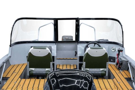 Комплект Алюминиевая лодка (катер) Mikatsu (Микатсу) 570 (Z43) Premium + мотор Mikatsu MF115FEL-T EFI