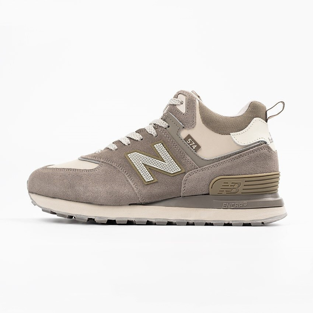 кроссовки New Balance 574 Mid x Stone Island Light Brown Winter