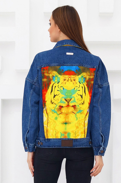 LIGVIANNI Джинсовая куртка Denim Jacket Tiger