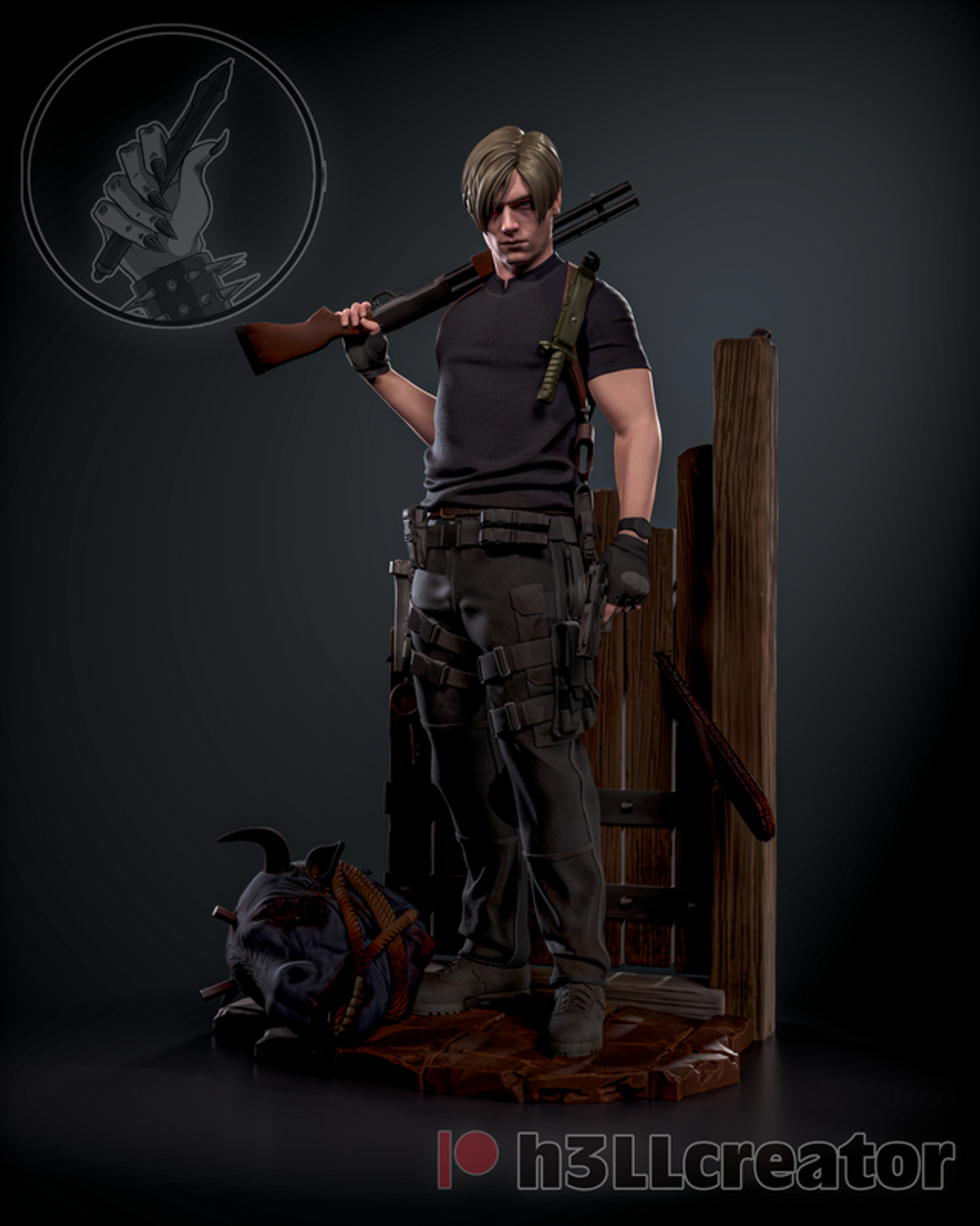 Leon Kennedy Леон Кеннеди Resident Evil Обитель зла Коллекционная Фигурка Аниме