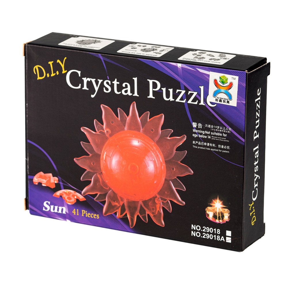 3D-Пазл Солнце Красное Crystal Puzzle