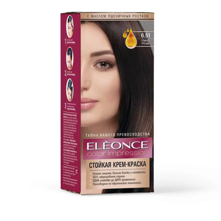 Краска для волос Eleonce №6.51 Темно-русый 25 мл